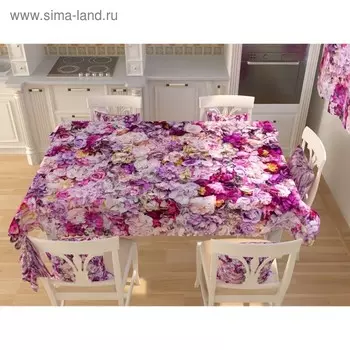 Фотоскатерть «Ассорти из лепестков», размер 145 200 см, габардин