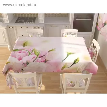 Фотоскатерть «Букет нежных роз», размер 145 145 см, габардин