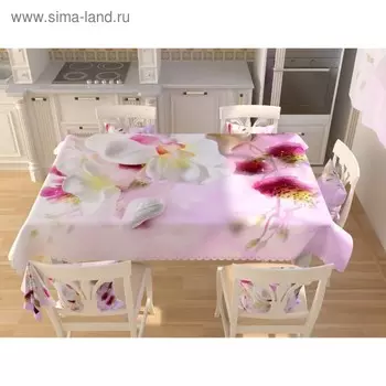 Фотоскатерть «Цветы эдема», размер 145 145 см, габардин