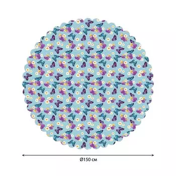 Скатерть на стол «Весна», круглая, сатен, d = 150 см