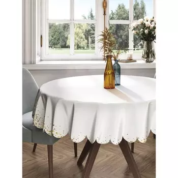 Скатерть на стол «Золотая пыль», круглая, сатен, d = 150 см