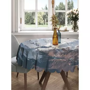 Скатерть на стол «Горный орел», круглая, сатен, d = 150 см