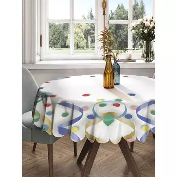 Скатерть на стол «Просто и красиво», круглая, сатен, d = 150 см