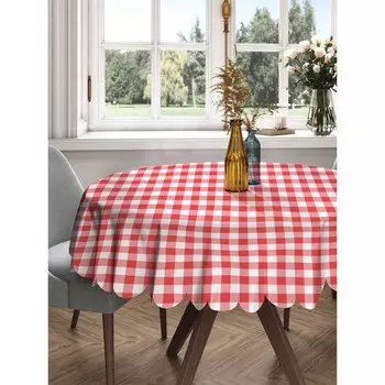 Скатерть на стол «Итальянский стиль», круглая, сатен, d = 150 см