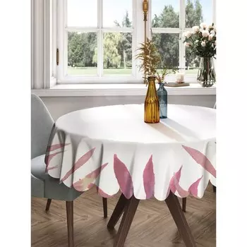 Фотоскатерть круглая, размер 150x150 см, сатен