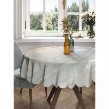 Скатерть на стол «Мраморный градиент», круглая, сатен, d = 150 см