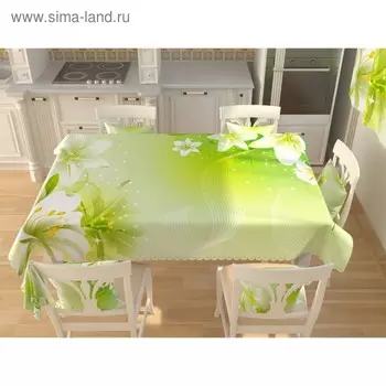 Фотоскатерть «Лилии», размер 145 200 см, габардин