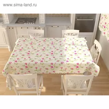 Фотоскатерть «Миниатюрные розы», размер 145 145 см, габардин