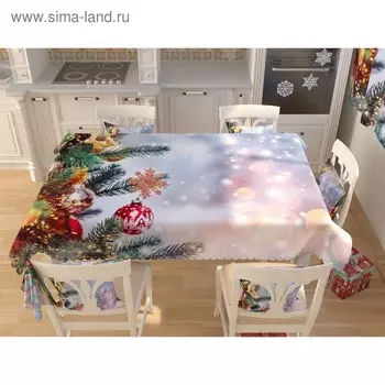 Фотоскатерть «Новогодняя коллекция 102», размер 145 200 см, габардин