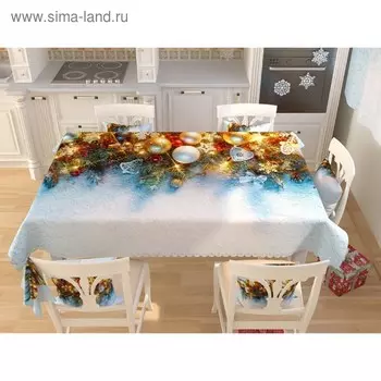 Фотоскатерть «Новогодняя коллекция 156», размер 145 200 см, габардин