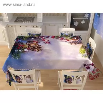 Фотоскатерть «Новогодняя коллекция 161», размер 145 200 см, габардин