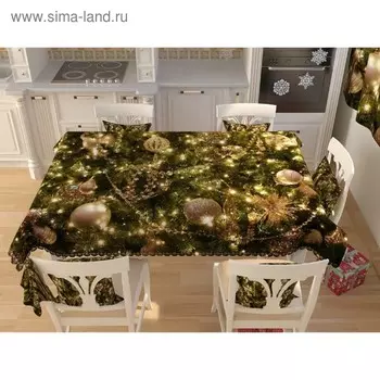 Фотоскатерть «Новогодняя коллекция 251», размер 145 200 см, габардин
