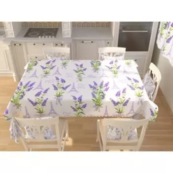 Фотоскатерть «Парижская лаванда», размер 145 145 см, габардин