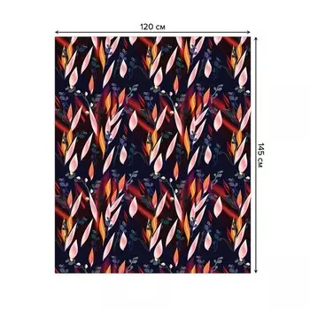 Скатерть на стол «Абстракция», прямоугольная, сатен, размер 120х145 см