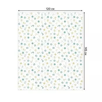 Скатерть на стол «Атмосфера праздника», прямоугольная, сатен, размер 120х145 см