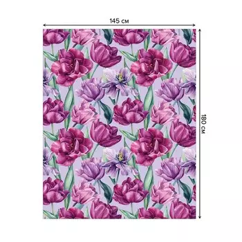 Скатерть на стол «Распускается жизнь», прямоугольная, сатен, размер 145х180 см