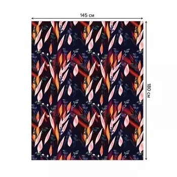 Скатерть на стол «Абстракция», прямоугольная, сатен, размер 145х180 см