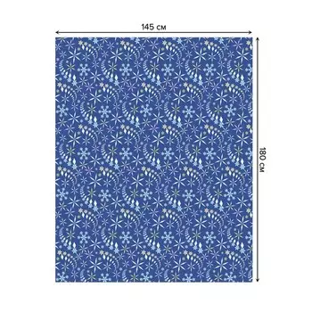 Скатерть на стол «Танец снежинок», прямоугольная, оксфорд, размер 145х180 см