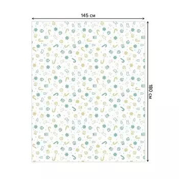 Скатерть на стол «Атмосфера праздника», прямоугольная, сатен, размер 145х180 см