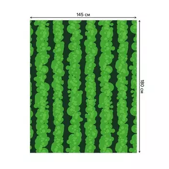 Скатерть на стол «Арбуз», прямоугольная, сатен, размер 145х180 см