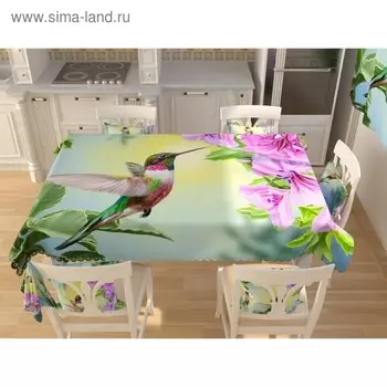 Фотоскатерть «Сказочный колибри», размер 145 200 см, габардин