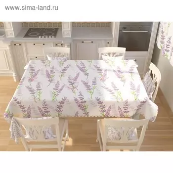 Фотоскатерть «Стебельки лаванды», размер 145 200 см, габардин