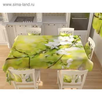 Фотоскатерть «Свежая зелень», размер 145 200 см, габардин