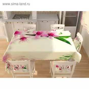 Фотоскатерть «Водное цветение», размер 145 200 см, габардин