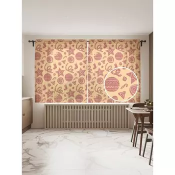 Фототюль «Народные украшения», размер 145х180 см, 2 шт