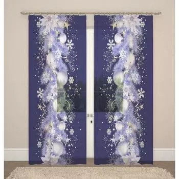 Фототюль, размер 145x260 см, 2 шт