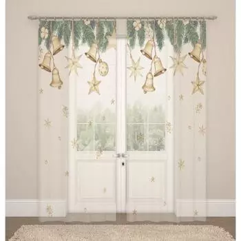 Фототюль, размер 145x260 см, 2 шт