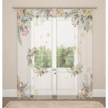 Фототюль, размер 145x260 см, 2 шт