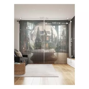 Фототюль «Волшебный шар», размер 145х265 см, 2 шт