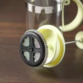 Заварочный чайник френч-пресс Доляна «Гарсон», 350 мл, стекло, цвет молочный