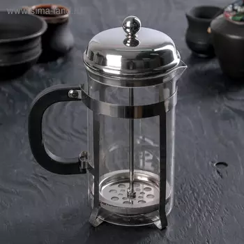 Чайник заварочный френч - пресс на ножках «Металлик», 600 мл