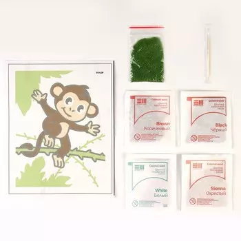 Фреска «Весёлый зоопарк « «Обезьянка»