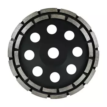 Фреза-чашка алмазная торцевая BERGER BG1941, двойной сегмент, 180 x 22.23 x 5 мм