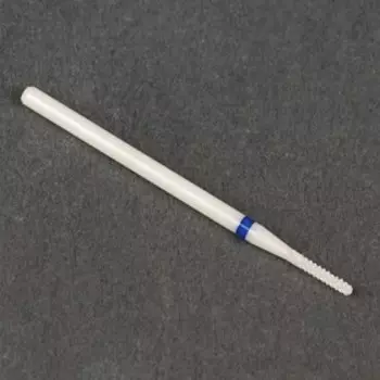 Фреза керамическая для маникюра «Тонкая», средняя нарезка, d=282.35 мм, в пластиковом футляре, белая