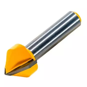 Фреза пазовая ЭНКОР 9309, гантельная, по дереву, V-обр, d = 8 мм, 90°, 15.8 х 13 мм