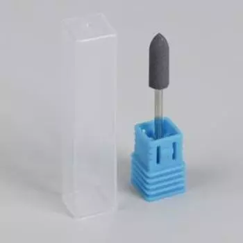 Фреза силиконовая для полировки, средняя, 5 16 мм, в пластиковом футляре, цвет чёрный