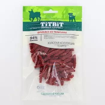 Фрикасе из телятины TitBit «Золотая коллекция» для собак, 70 г