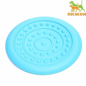 Фрисби «НЛО» , 18.6 см, жесткая термопластичная резина, голубой