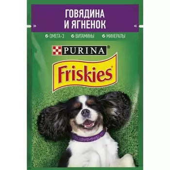 FRISKIES д/собак с Гов/Ягн 85г
