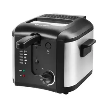 Фритюрница Kitfort КТ-2024, 1600 Вт, чаша 5.3 л, корзина 2.3 л, чёрная