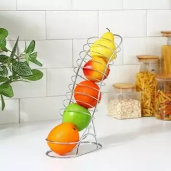 Фруктовница Доляна «Вертикаль», 201033 см, хромированная