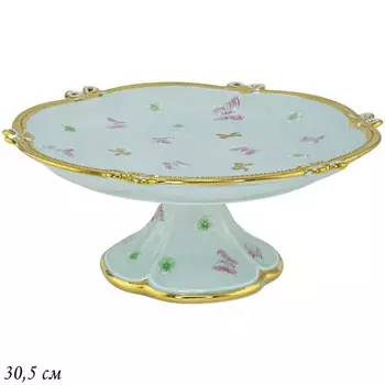 Фруктовница Lenardi «Бабочки», на ножке, d=30.5 см