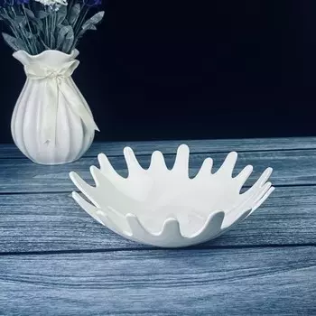 Фруктовница Lenardi Bianco, размер 23х7 см