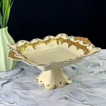 Фруктовница Lenardi «Оливия», квадратная, на ножке 30.5 см