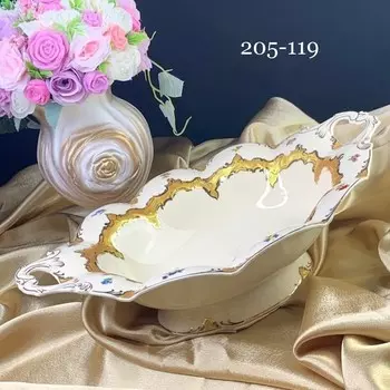 Фруктовница Lenardi «Оливия», овальная, длина 37 см