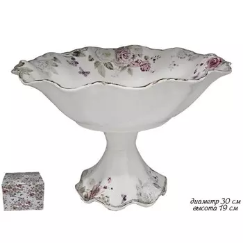 Фруктовница Lenardi «Пион», на ножке, d=30 см